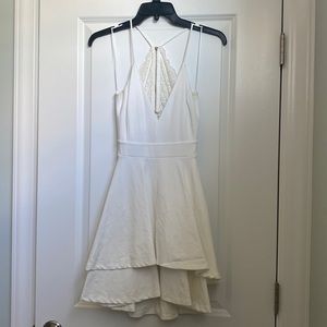 white cocktail dress